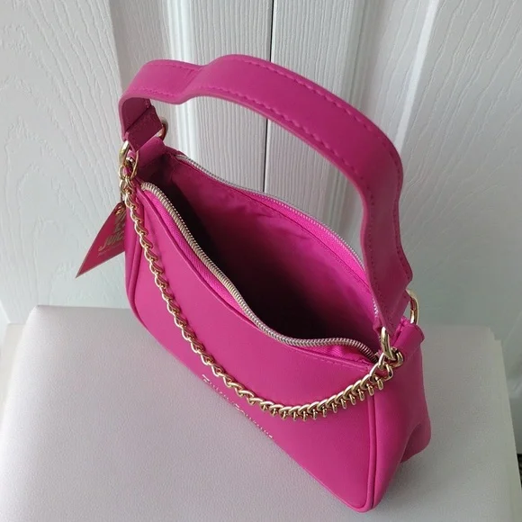 Juicy Couture Hot Pink Chain Shoulder Bag - Picture 12 of 16